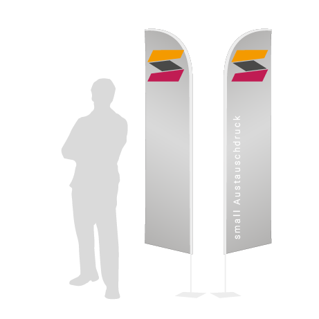 Beachflag Wind Austauschdruck | Small (260 cm) | beidseitig bedruckt
